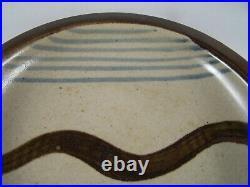 £100 OFF! Bernard Leach Studio Pottery St. Ives Large Abstract Platter Impressed