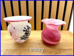 16 Various Mid 20th Century art studio glass vases inc MDINA Job lot