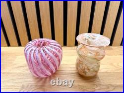 16 Various Mid 20th Century art studio glass vases inc MDINA Job lot