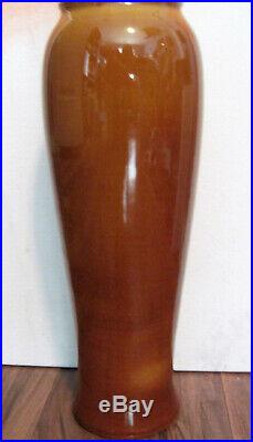 1 of Kind Rare Ephraim Pottery Vase Woman in Amber Artist Leah Purisch