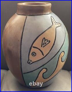 2004 Signed Studio Pottery Vase 21cm
