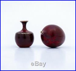 2 Miniature vases Stig Lindberg Gustavsberg Studio