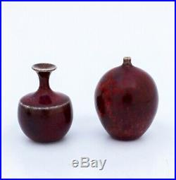 2 Miniature vases Stig Lindberg Gustavsberg Studio