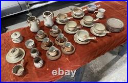 44 x Pieces of Creigiau Welsh Studio Pottery Tea\Coffee\Soup\Plates\Cups