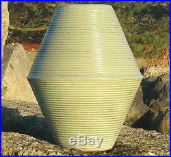 60s 18 MCM Zanesville art pottery planter floor vase spaceage atomic statue