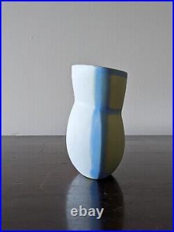 ALICE ROSE Studio Pottery SIGNED Mirage Vase Illusion Perspective NEW ZEALAND