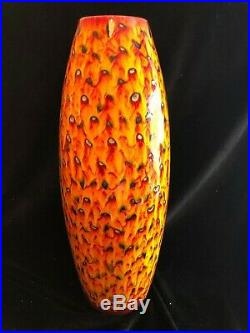 ANITA HARRIS Large 50 cm Fireball Vase, SIGNED Immaculate