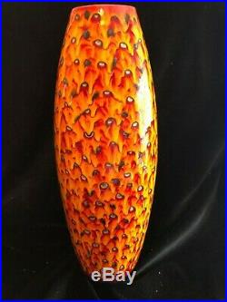 ANITA HARRIS Large 50 cm Fireball Vase, SIGNED Immaculate