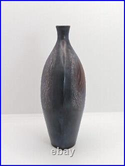 ANNE Ann JAMES British Studio Pottery Sculptural Raku Abstract Vase