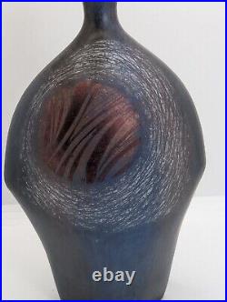 ANNE Ann JAMES British Studio Pottery Sculptural Raku Abstract Vase