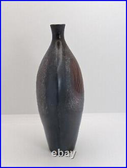 ANNE Ann JAMES British Studio Pottery Sculptural Raku Abstract Vase