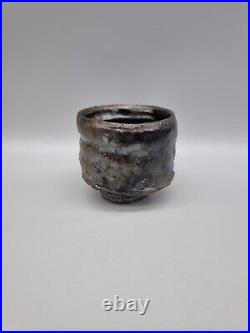 A Charles Bound Studio Pottery Footed Stoneware Yunomi In Black Glaze A Charles Bound Studio Pottery Footed Stoneware Yunomi In Black Glaze