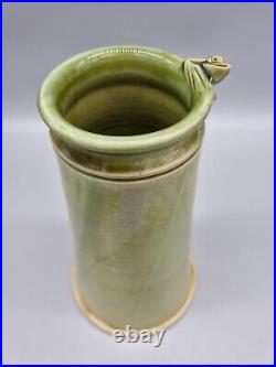 A German Studio Pottery Tapered Vase By Artist Johannes Makolies