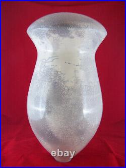 A Huge & Impressive Michael Rice Raku Fired Vase 45 x 25cm Studio Pottery
