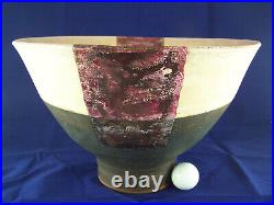 A Huge Robin Welch Footed Bowl Studio Pottery 14 inch Diameter