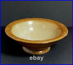 A & J Young Gresham Norfolk Studio Pottery Salt Glazed Stoneware Footed Bowl A & J Young Gresham Norfolk Studio Pottery Salt Glazed Stoneware Footed Bowl