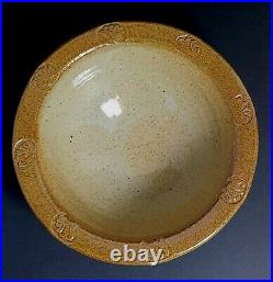 A & J Young Gresham Norfolk Studio Pottery Salt Glazed Stoneware Footed Bowl A & J Young Gresham Norfolk Studio Pottery Salt Glazed Stoneware Footed Bowl