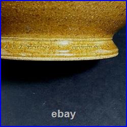 A & J Young Gresham Norfolk Studio Pottery Salt Glazed Stoneware Footed Bowl A & J Young Gresham Norfolk Studio Pottery Salt Glazed Stoneware Footed Bowl