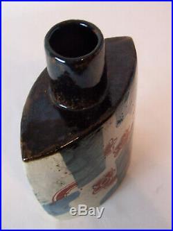 A John Maltby Glazed Bottle Vase Studio Pottery 25cm High c1980