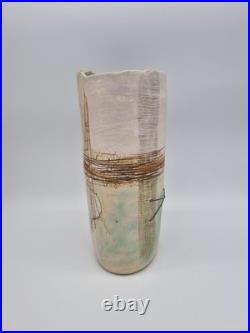 A Large Jayne Lucas Studio Pottery Vase With Wire Decoration, Torquil Gallery