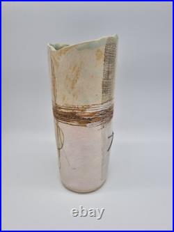 A Large Jayne Lucas Studio Pottery Vase With Wire Decoration, Torquil Gallery