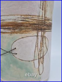 A Large Jayne Lucas Studio Pottery Vase With Wire Decoration, Torquil Gallery