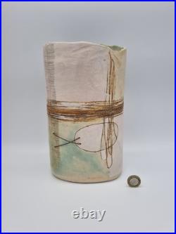 A Large Jayne Lucas Studio Pottery Vase With Wire Decoration, Torquil Gallery