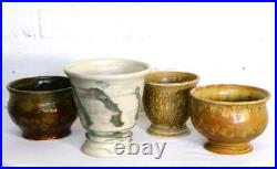 A Lot of 4 Vintage Studio Pottery Bowls British Very Retro A Lot of 4 Vintage Studio Pottery Bowls British Very Retro
