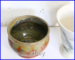 A Lot of 4 Vintage Studio Pottery Bowls British Very Retro A Lot of 4 Vintage Studio Pottery Bowls British Very Retro