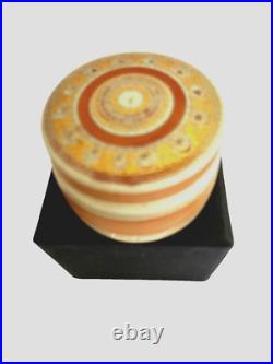 A Mary Rich studio pottery box and lid