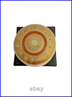 A Mary Rich studio pottery box and lid