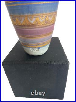A Mary Rich studio pottery vase 13.5 cm tall A Mary Rich studio pottery vase 13.5 cm tall