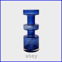 A Mid Century Modern Abstract Riihimaki Hooped Vase by Tamara Aladin in Blue A Mid Century Modern Abstract Riihimaki Hooped Vase by Tamara Aladin in Blue