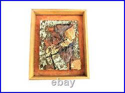 A ROBIN WELCH STUDIO POTTERY STONEWARE framed tile