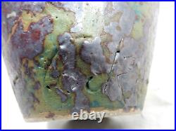 A Roger Cockram Ceramics Fish studio pottery vase studio pottery signed chip A Roger Cockram Ceramics Fish studio pottery vase studio pottery signed chip