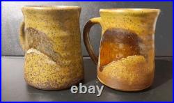 A Set Of 6 Studio Pottery Mugs From The Saltings Pottery Penrhyndeudraeth Wales