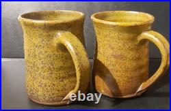 A Set Of 6 Studio Pottery Mugs From The Saltings Pottery Penrhyndeudraeth Wales