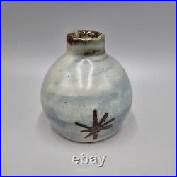 A St Ives Leach Pottery Studio Bud / Posy Vase With Star Decoration