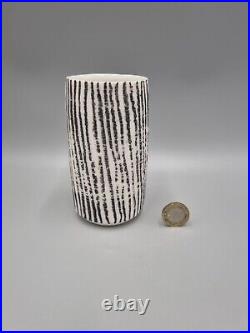 A Studio Pottery Cylinder Vase By Katharina Klug Porcelain