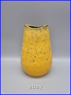 A Studio Pottery Lava Glaze Biomorphic Vase By André Freymond, Switzerland