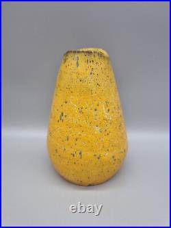 A Studio Pottery Lava Glaze Biomorphic Vase By André Freymond, Switzerland