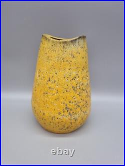 A Studio Pottery Lava Glaze Biomorphic Vase By André Freymond, Switzerland