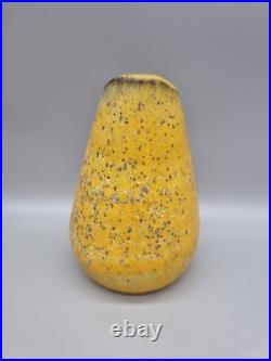 A Studio Pottery Lava Glaze Biomorphic Vase By André Freymond, Switzerland