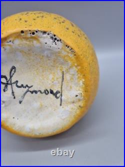 A Studio Pottery Lava Glaze Biomorphic Vase By André Freymond, Switzerland