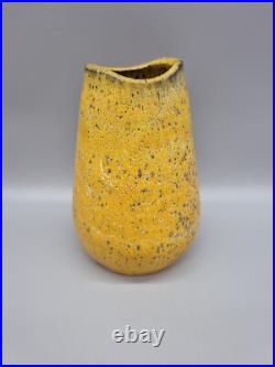 A Studio Pottery Lava Glaze Biomorphic Vase By André Freymond, Switzerland