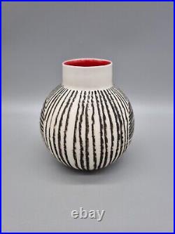 A Studio Pottery Porcelain Bulb Vase By Katharina Klug