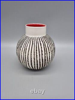 A Studio Pottery Porcelain Bulb Vase By Katharina Klug