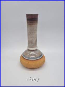 A Studio Pottery Stoneware Vase With Markers Mark To The Base'CA'