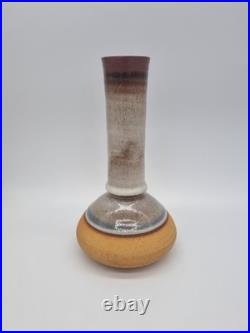 A Studio Pottery Stoneware Vase With Markers Mark To The Base'CA'