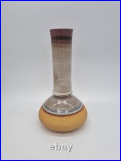 A Studio Pottery Stoneware Vase With Markers Mark To The Base'CA'